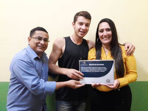 Atleta bela-vistense recebeu Moção de Aplausos