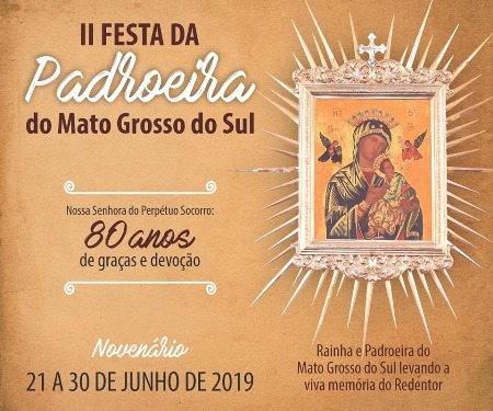 Padroeira de MS: Comemorações serão realizadas de 21 a 30 de junho