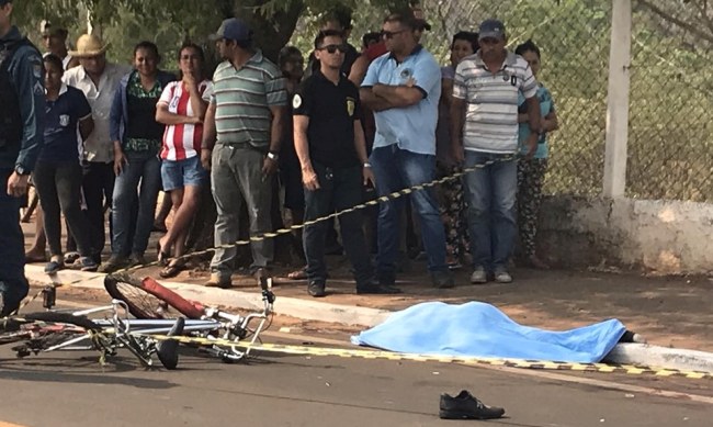 Ciclista e atropelado e morre no corredor internacional em Bela Vista