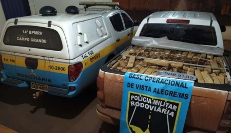 Caminhonete com maconha avaliada em mais de R$ 1 milhão é apreendida