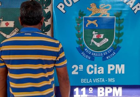 Polícia Militar cumpre mandado de prisão durante abordagem em Bela Vista