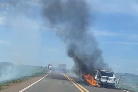 Assaltantes atacam carro forte entre Amambai e Caarapó