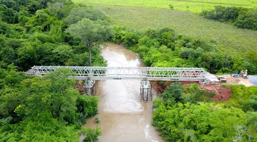 Bela Vista: Em conclusão, ponte do Córrego Vacadiga torna MS-472 uma opção da Rota Bioceânica