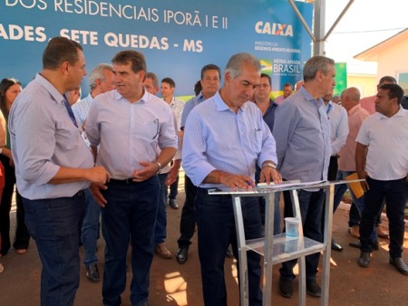 Governo Autoriza Licitar Obra De Estação De Tratamento De Esgoto Em Sete Quedas Durante entrega de Estação de Tratamento de Água