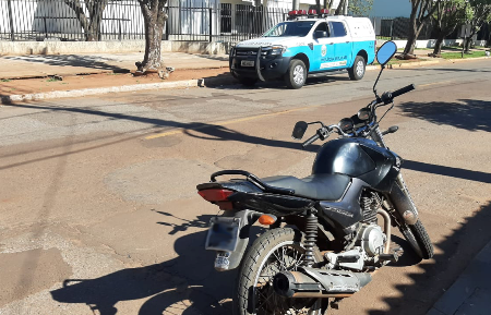 PM em Nioaque recupera motocicleta furtada antes do proprietário ter percebido o crime