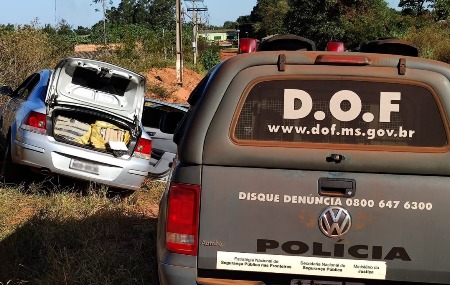 Veículo com mais de 300 quilos de maconha foi apreendido pelo DOF durante a Operação Hórus