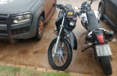 Duas motocicletas que seguiam para o Paraguai foram recuperadas pelo DOF durante a Operação Hórus
