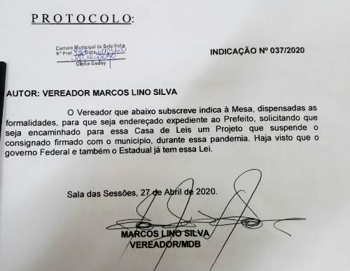 Solicitação do vereador Marquinhos Lino vira Lei e empréstimos consignados são suspensos