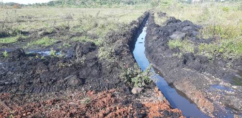 Polícia Militar Ambiental de Jardim autua assentado por construir drenos ilegalmente em área de várzea para atividade agrícola