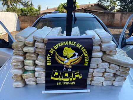 Veículo que seguia com maconha para Campo Grande foi apreendido pelo DOF