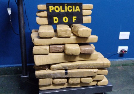 Veículo que seguia com maconha para Botucatu foi apreendido pelo DOF durante a Operação
