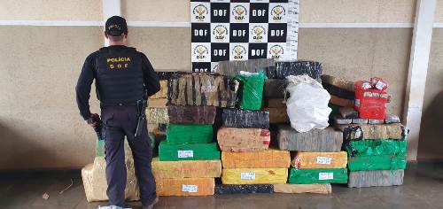 Veículo com mais de uma tonelada de maconha foi apreendido pelo DOF
