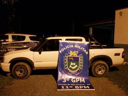 Polícia Militar recupera caminhonete furtada e prende homem por Receptação no distrito de Alto Caracol