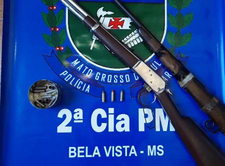 Polícia Militar apreende duas Armas de Fogo em Bela Vista e prende homem em flagrante