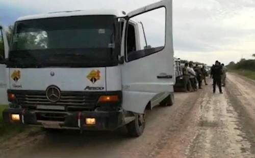 Polícia Paraguaia apreende caminhão carregado com cocaína em Carmelo Peralta
