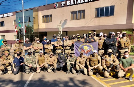 Policiais militares do DOF ministram treinamento operacional em Santa Catarina