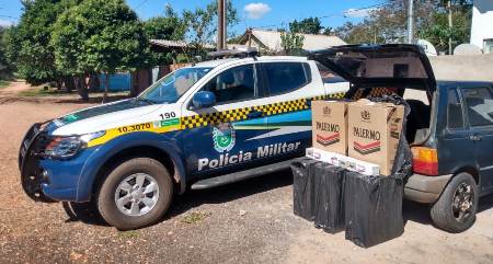 Polícia Militar apreende 250 pacotes de cigarros contrabandeados, durante Operação “Corpus Christi” no distrito de BoqueirãoV