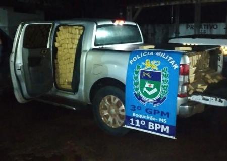 Polícia Militar apreende quase 2 toneladas de maconha, Recupera veículo furtado no distrito de Boqueirão