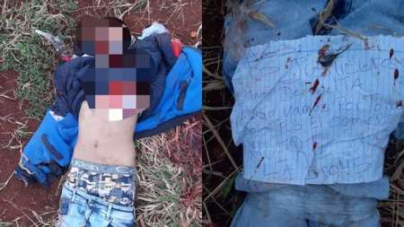 Adolescente é encontrado morto com pele arrancada e mãos decepadas no Paraguai