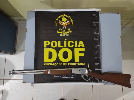 Arma de fogo furtada de fazenda de Sidrolândia foi recuperada pelo DOF