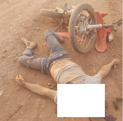 Sem capacete motociclista morre em assentamento ao bater a cabeça em pedra