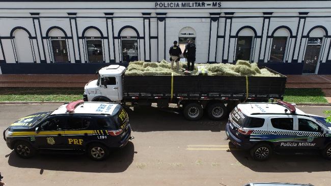 Policiais Militares desarticulam ação criminosa e apreendem 7 toneladas de maconha no Alto Caracol