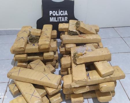 Polícia Militar em Jardim apreende mais 49 kg de maconha