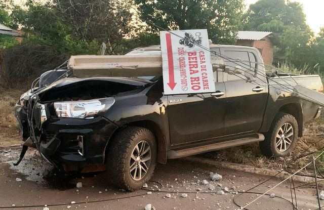 Em Bela Vista acidente grave na Avenida Mario Battilani