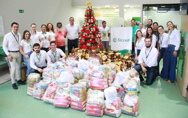 Sicredi Centro-Sul MS e Associação Corrente do Bem arrecadam mais de 6.400 cestas básicas em grande ação solidária