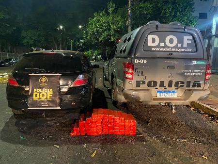 DOF apreende quase 70 quilos de maconha na MS-289 em Coronel Sapucaia