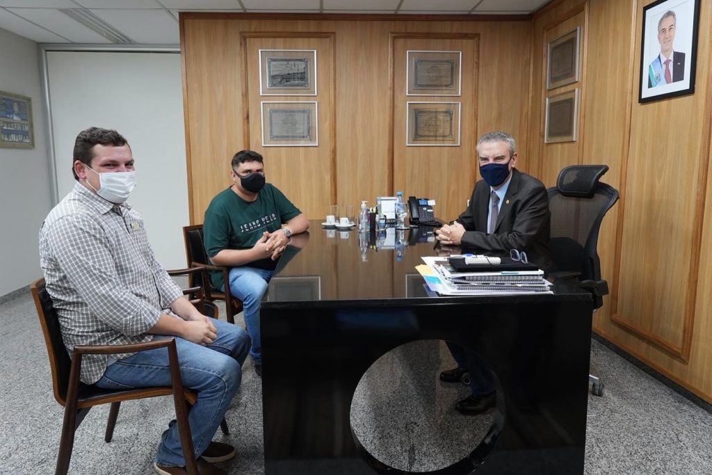 Em busca de recursos para Bela Vista, vereador Johnys Basso se reúne com presidente da Assembleia Legislativa do MS