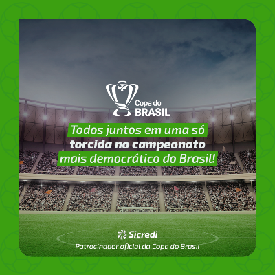Sicredi apoia futebol nacional com patrocínio à Copa Intelbras do Brasil