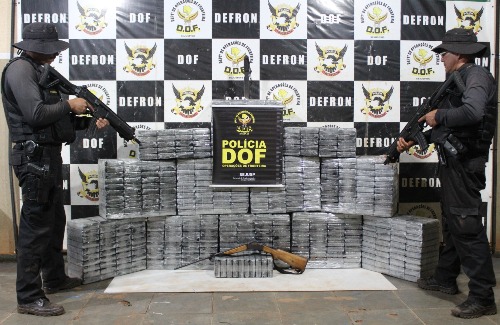 DOF apreende carga milionária de cocaína avaliada em quase de R$ 50 milhões.