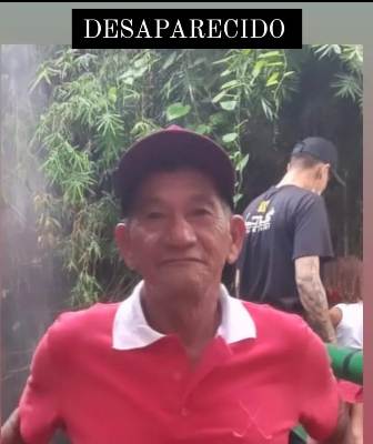 Idoso de 70 anos desaparece em Bela Vista e família pede ajuda para encontrá-lo