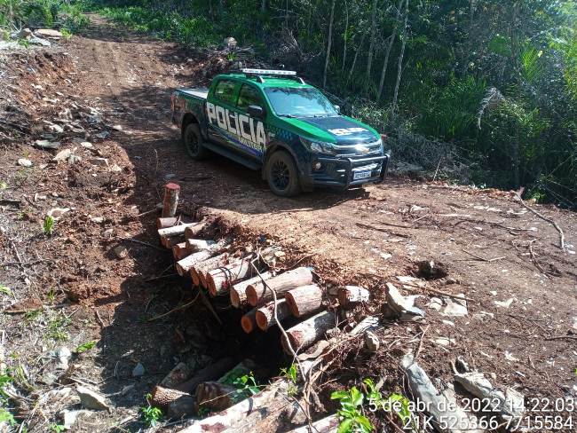 Polícia Militar Ambiental de Miranda autua campo-grandense por abertura de estrada ilegalmente em sua propriedade em Bodoquena