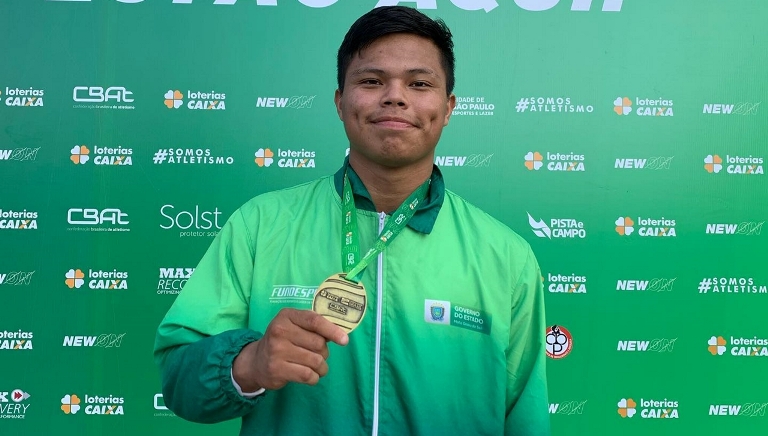 Beneficiário do Bolsa Atleta, Yuri Benites é bronze no Campeonato Brasileiro Sub-20 de Atletismo