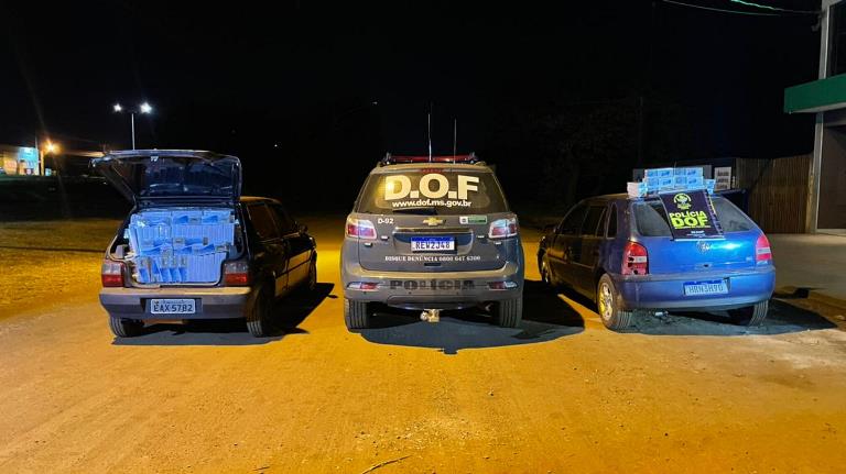 Em dois dias, DOF apreende 10 veículos carregados com materiais de contrabando e descaminho e causa prejuízo milionário aos contrabandistas