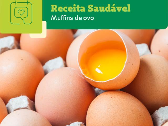 Receita Saudável: muffins de ovo