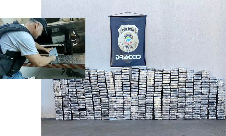 Polícia Civil faz apreensão recorde de 508 kg de cocaína em ‘falso caminhão da Energisa’