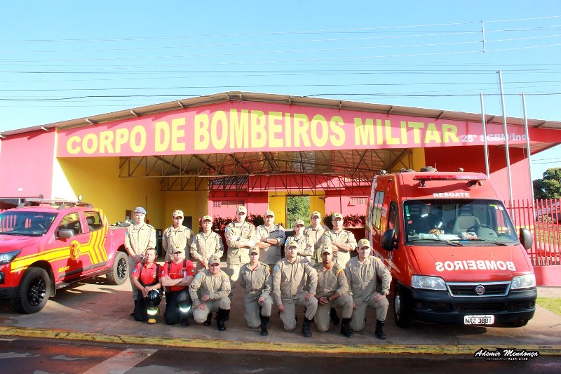 Simulação de acidente de trânsito e carreta marcam comemoração no Dia do Bombeiro em Bela Vista
