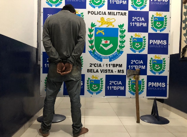 Ladrão tenta roubar farmácia, mas acaba preso pela Policia Militar em Bela Vista