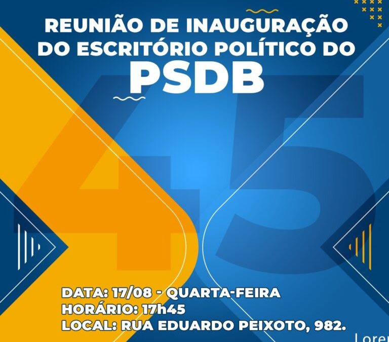 PSDB inaugura escritório político nesta quarta-feira em Bela Vista