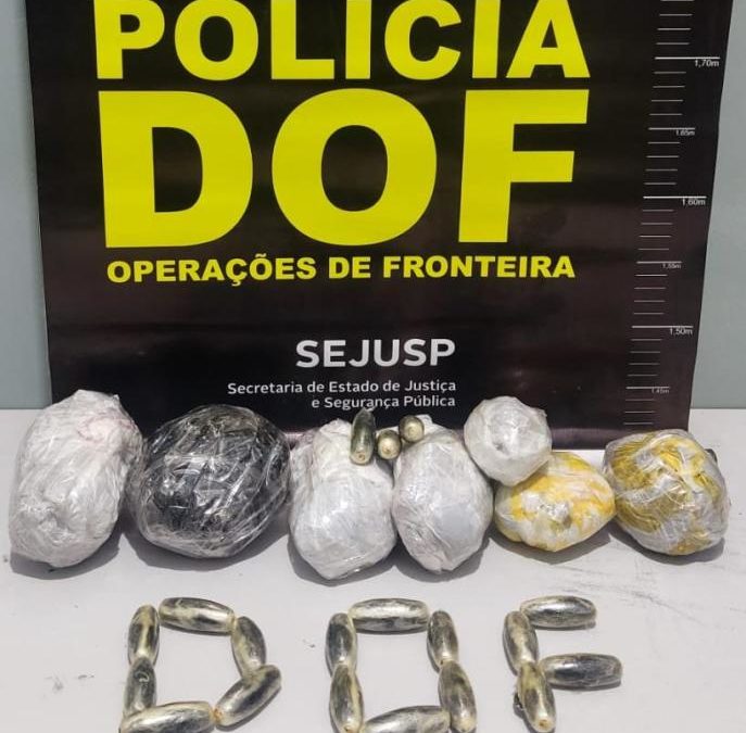 DOF apreende maconha e cocaína sendo levadas de Corumbá para Campo Grande