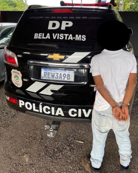 Policia Civil de Bela Vista identifica e prende mais um autor de furtos em serie no bairro Espírito Santo