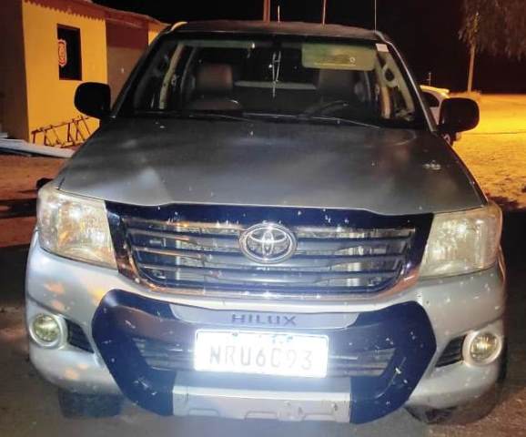 Caminhonete roubada em Bela Vista foi recuperada pela Policia Nacional do Paraguai