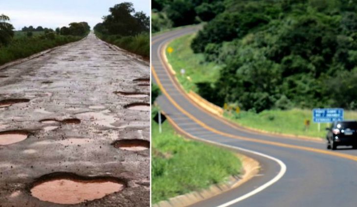 Reconstrução de rodovia está entre as obras emblemáticas executadas pelo Governo do Estado em Caarapó