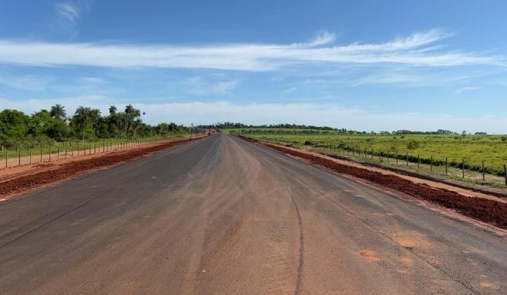 Rodovia Sul-Fronteira avança entre Coronel Sapucaia e Paranhos e Governo ainda faz obra para combater erosão