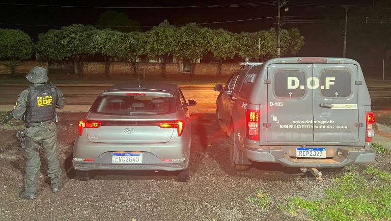 DOF recupera carro furtado em São Paulo na última quinta-feira