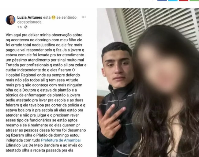 Em Amambai, homem foge da polícia, cai e mãe se revolta com Hospital por não prescrever atestado