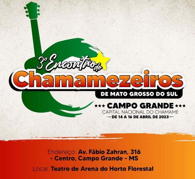 3º Encontro de Chamamezeiros de Mato Grosso do Sul acontece dias 14 a 16 de abril em Campo Grande